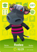 Rodeo #227 - Animal Crossing Series 3 amiibo Card
