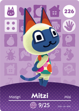 Mitzi #226 - Animal Crossing Series 3 amiibo Card