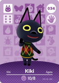 Kiki #034 - Animal Crossing Series 1 amiibo Card