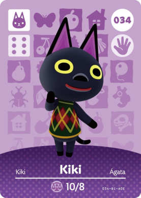 Kiki #034 - Animal Crossing Series 1 amiibo Card