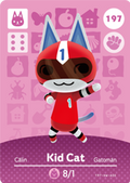 Kid Cat #197 - Animal Crossing Series 2 amiibo Card