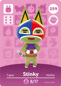Stinky #259 - Animal Crossing Series 3 amiibo Card