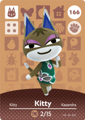 Kitty #166 - Animal Crossing Series 2 amiibo Card