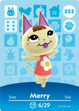 Merry #252 - Animal Crossing Series 3 amiibo Card