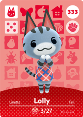 Lolly #333 - Animal Crossing Series 4 amiibo Card