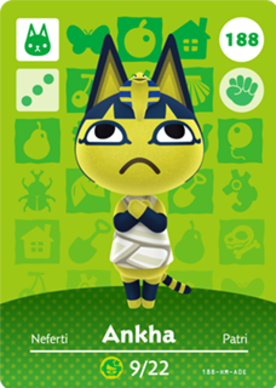 Ankha #188 - Animal Crossing Series 2 amiibo Card