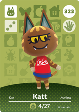 Katt #323 - Animal Crossing Series 4 amiibo Card