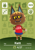 Katt #323 - Animal Crossing Series 4 amiibo Card
