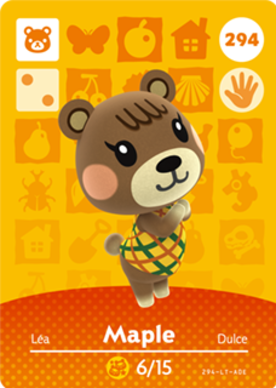 Maple #294 - Animal Crossing Series 3 amiibo Card