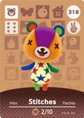 Stitches #318 - Animal Crossing Series 4 amiibo Card