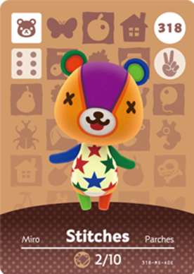 Stitches #318 - Animal Crossing Series 4 amiibo Card