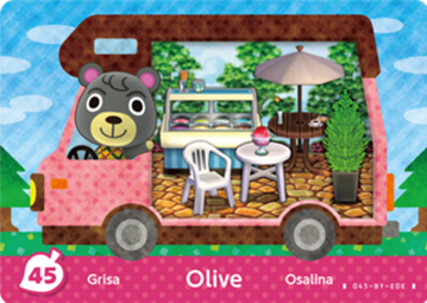 Olive #WA45 - Animal Crossing Welcome amiibo Card