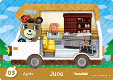 June #WA03 - Animal Crossing Welcome amiibo Card