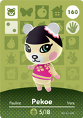 Pekoe #160 - Animal Crossing Series 2 amiibo Card