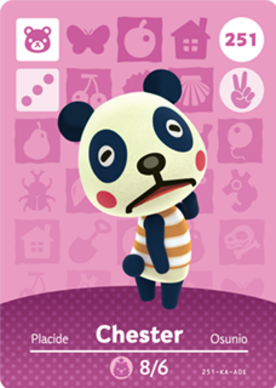 Chester #251 - Animal Crossing Series 3 amiibo Card