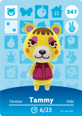 Tammy #347 - Animal Crossing Series 4 amiibo Card