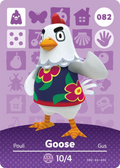 Goose #082 - Animal Crossing Series 1 amiibo Card