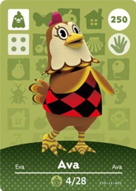 Ava #250 - Animal Crossing Series 3 amiibo Card