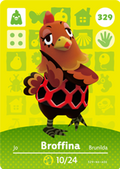 Broffina #329 - Animal Crossing Series 4 amiibo Card