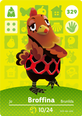 Broffina #329 - Animal Crossing Series 4 amiibo Card