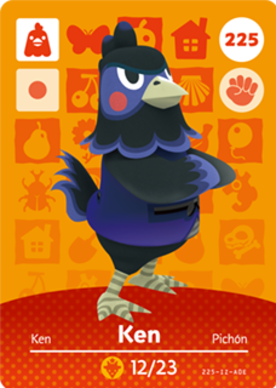 Ken #225 - Animal Crossing Series 3 amiibo Card