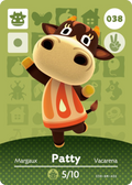 Patty #038 - Animal Crossing Series 1 amiibo Card