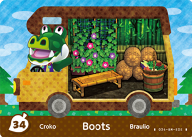 Boots #WA34 - Animal Crossing Welcome amiibo Card