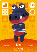 Del #223 - Animal Crossing Series 3 amiibo Card