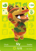 Sly #138 - Animal Crossing Series 2 amiibo Card
