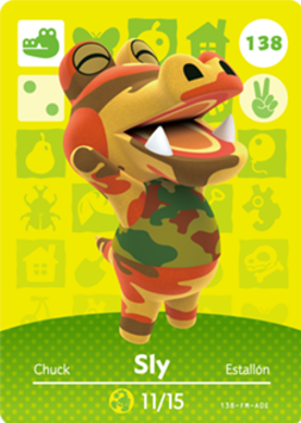 Sly #138 - Animal Crossing Series 2 amiibo Card
