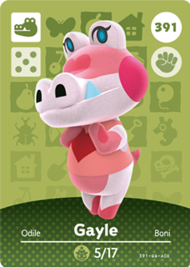 Gayle #391 - Animal Crossing Series 4 amiibo Card