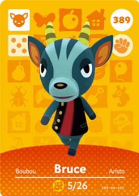 Bruce #389 - Animal Crossing Series 4 amiibo Card