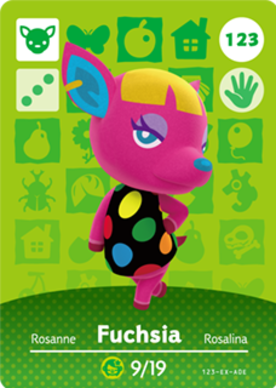 Fuchsia #123 - Animal Crossing Series 2 amiibo Card