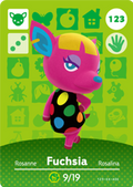 Fuchsia #123 - Animal Crossing Series 2 amiibo Card