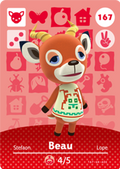 Beau #167 - Animal Crossing Series 2 amiibo Card