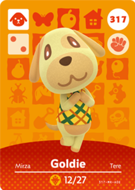 Goldie #317 - Animal Crossing Series 4 amiibo Card