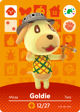 Goldie - Amiibo Festival - Animal Crossing Promo amiibo Card