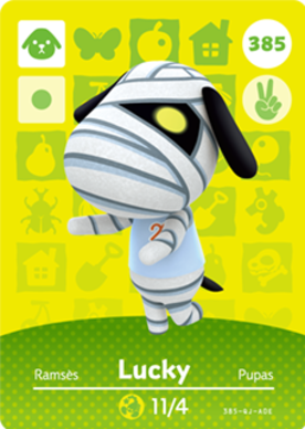 Lucky #385 - Animal Crossing Series 4 amiibo Card