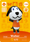 Walker #100 - Animal Crossing Series 1 amiibo Card