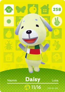 Daisy #258 - Animal Crossing Series 3 amiibo Card