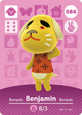 Benjamin #084 - Animal Crossing Series 1 amiibo Card