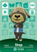 Shep #332 - Animal Crossing Series 4 amiibo Card