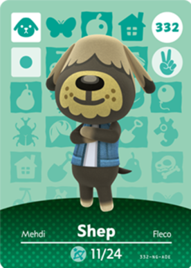 Shep #332 - Animal Crossing Series 4 amiibo Card