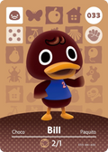 Bill #033 - Animal Crossing Series 1 amiibo Card