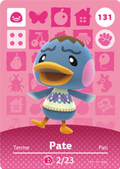 Pate #131 - Animal Crossing Series 2 amiibo Card