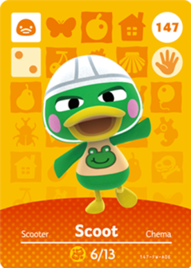 Scoot #147 - Animal Crossing Series 2 amiibo Card