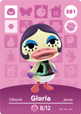 Gloria #381 - Animal Crossing Series 4 amiibo Card