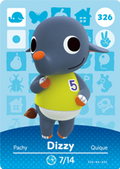 Dizzy #326 - Animal Crossing Series 4 amiibo Card