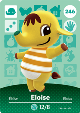 Eloise #246 - Animal Crossing Series 3 amiibo Card