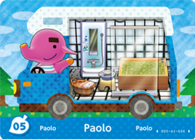Paolo #WA05 - Animal Crossing Welcome amiibo Card
